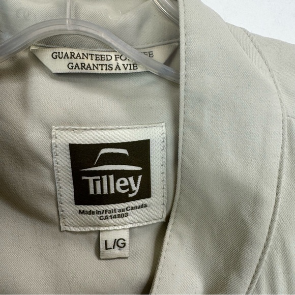 Tilley Utility Pocket Safari Lightweight Outdoor Hiking Travel Vest Nylon Tan L - Picture 5 of 15